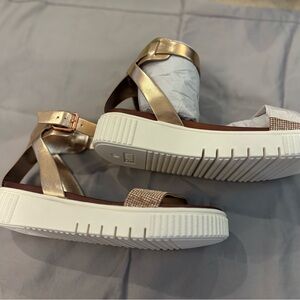 Elegant Gold Women's Sandals